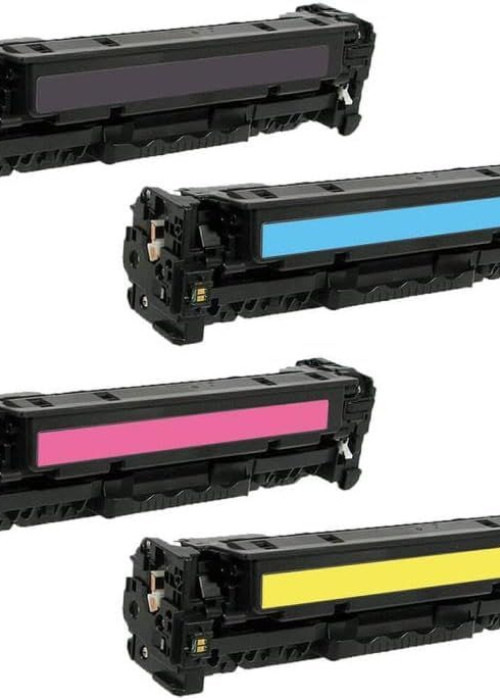 HP 410A Compatible Toner Cartridge Set – 4 Colors (CF410A–CF413A), 4-Pack
