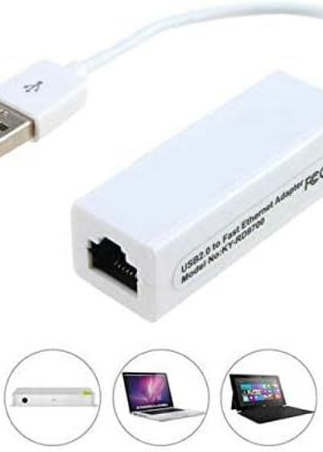 USB 2.0 to Ethernet RJ45 Adapter QTS1081B – 10/100 Mbps LAN Network Converter